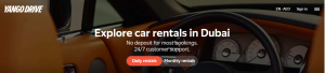 Yango Drive UAE website